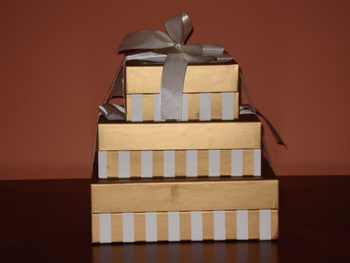 gold & ivory gift basket